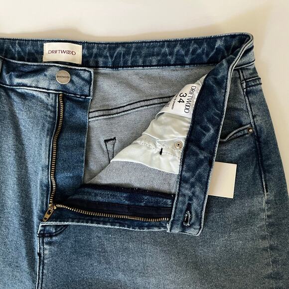 Free People x Driftwood Floral Embroidered Royce Jeans Relaxed Size 34x27 NWT - Picture 7 of 13